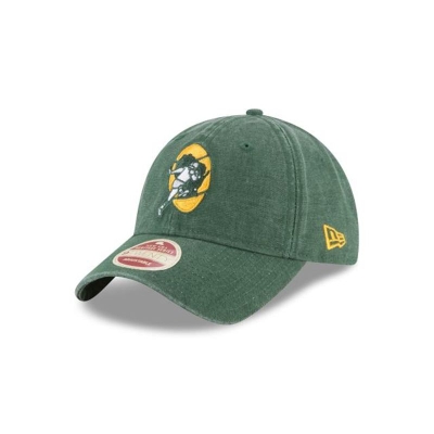 Green Bay Packers Gorra | New Era NFL Classic Wash 9twenty Adjustable Cap Mexico - Azules